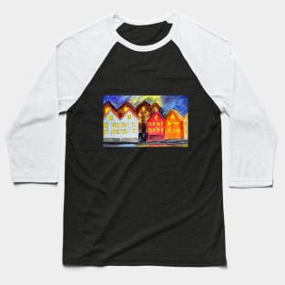 Bergen Illustration in watercolors and colored pencils Baseball T-Shirt